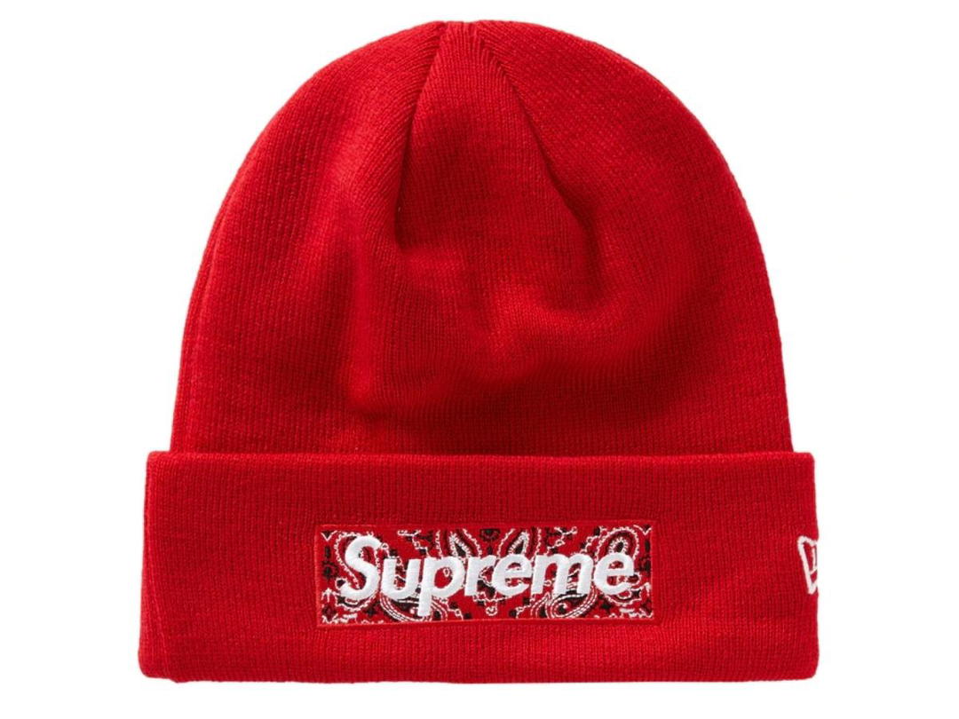 Supreme Supreme New Era Box Logo Beanie Red (FW19)