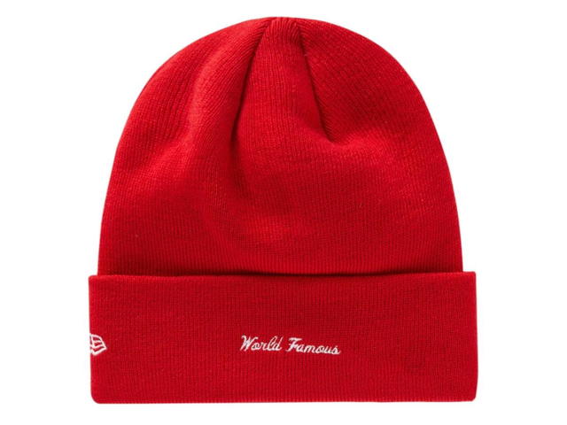 Supreme Supreme New Era Box Logo Beanie Red (FW19) - view 2