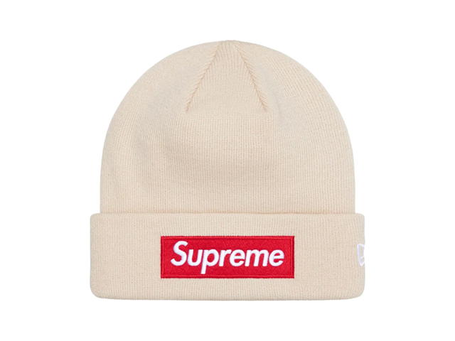 Supreme Supreme New Era Box Logo Beanie Stone (FW24) - view 1