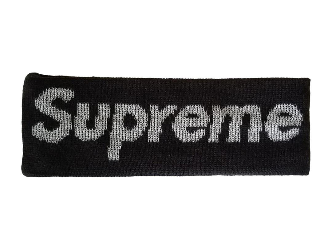 Supreme Supreme New Era Reflective Logo Headband (FW 16) Black