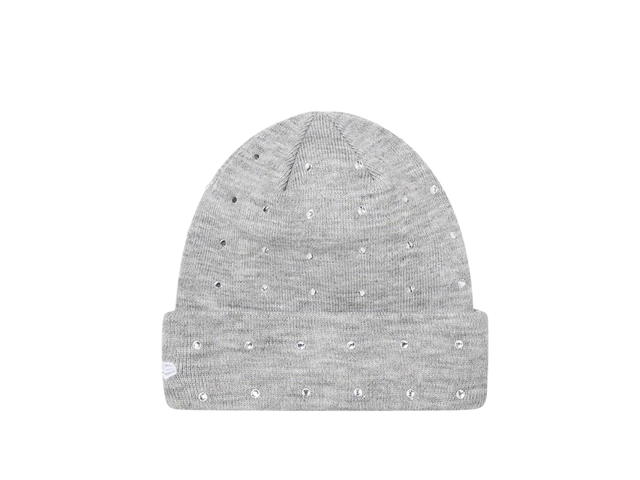 Supreme Supreme New Era Rhinestone Beanie Heather Grey (FW21) - view 2