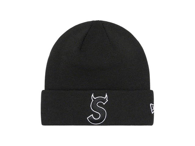 Supreme Supreme New Era S Logo Beanie Black (FW22) - view 1