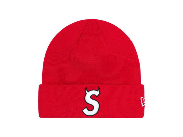 Supreme Supreme New Era S Logo Beanie Red (FW22) - view 1