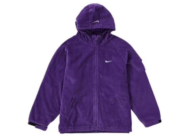 Supreme Supreme Nike Arc Corduroy Hooded Jacket Purple - view 2