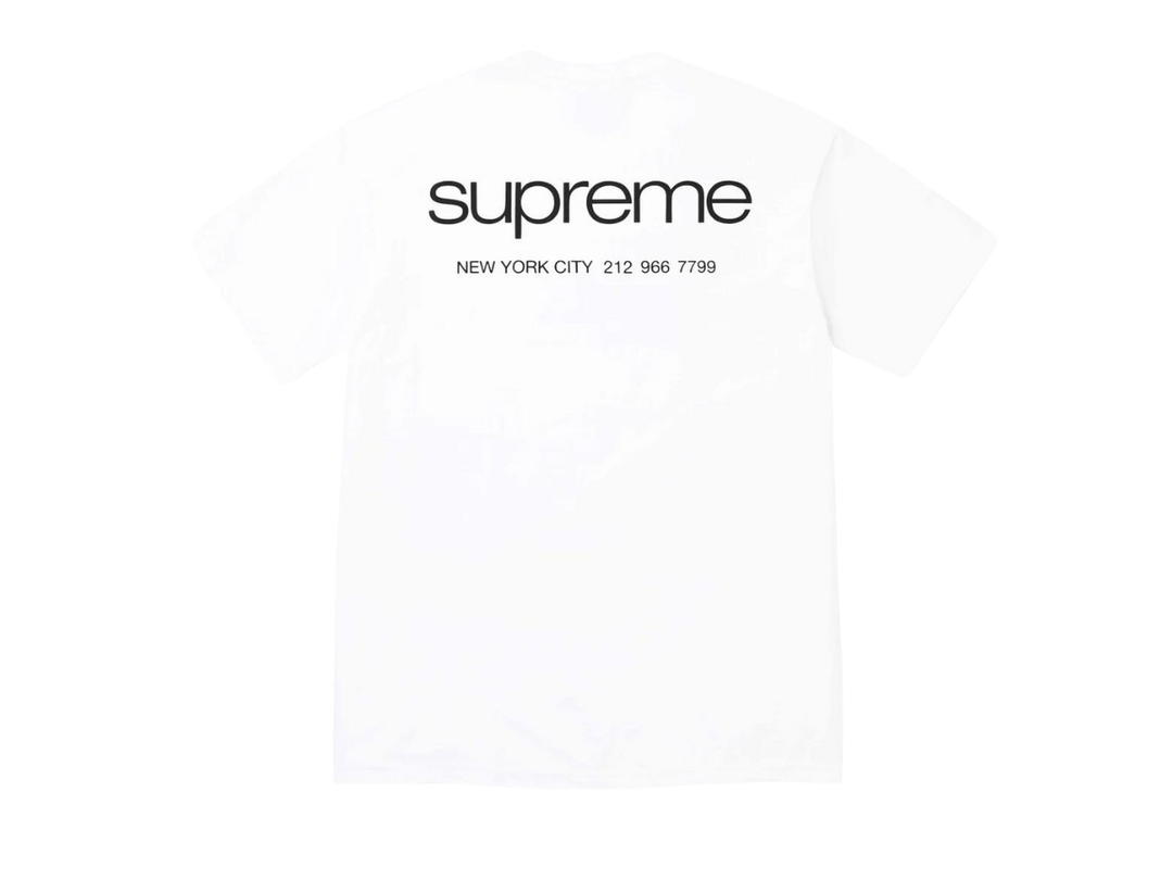 Supreme Supreme NYC Tee White (FW23)