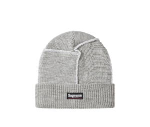 Buy Supreme Paneled Seam Beanie Heather Grey (FW20) at Sasom – Authentic and Ready to Ship