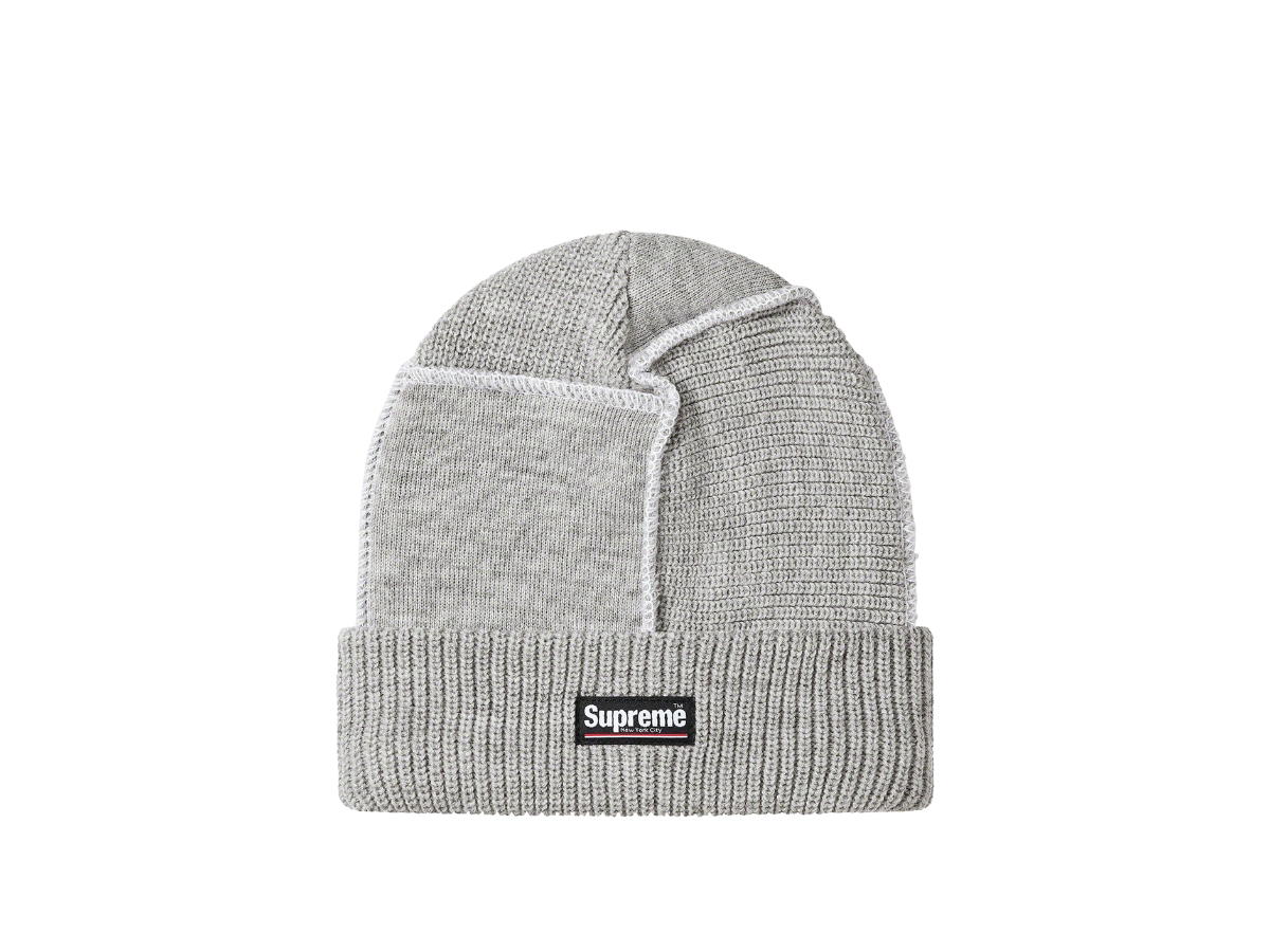 Supreme Supreme Paneled Seam Beanie Heather Grey (FW20)