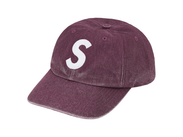 Supreme Supreme Pigment Canvas S Logo 6-Panel Cap Plum - view 1