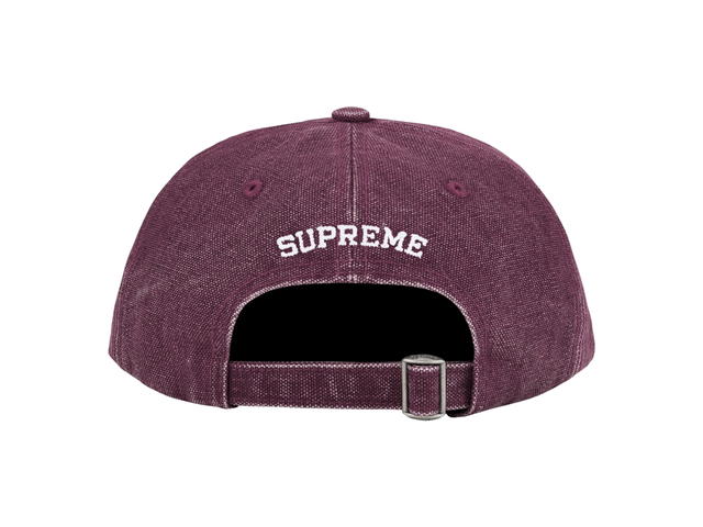Supreme Supreme Pigment Canvas S Logo 6-Panel Cap Plum - view 2
