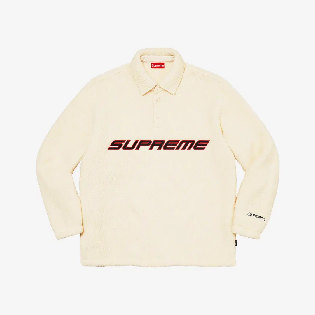 Supreme Supreme Polartec L/S Polo Natural - 22FW