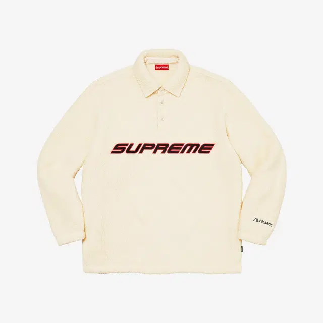 Supreme Supreme Polartec L/S Polo Natural - 22FW - view 1