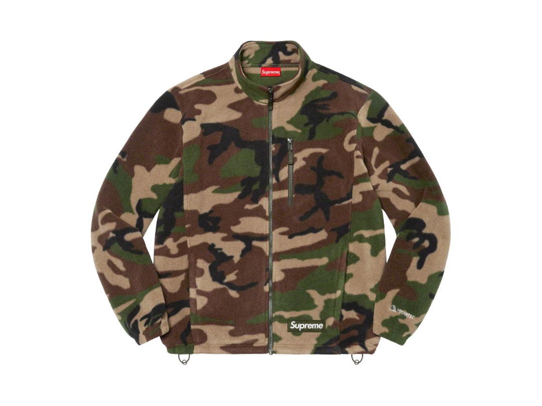 Supreme Supreme Polartec Zip Jacket Woodland Camo