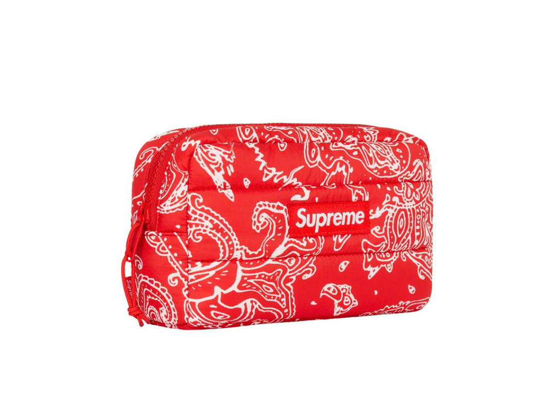Supreme Supreme Puffer Pouch Red Paisley