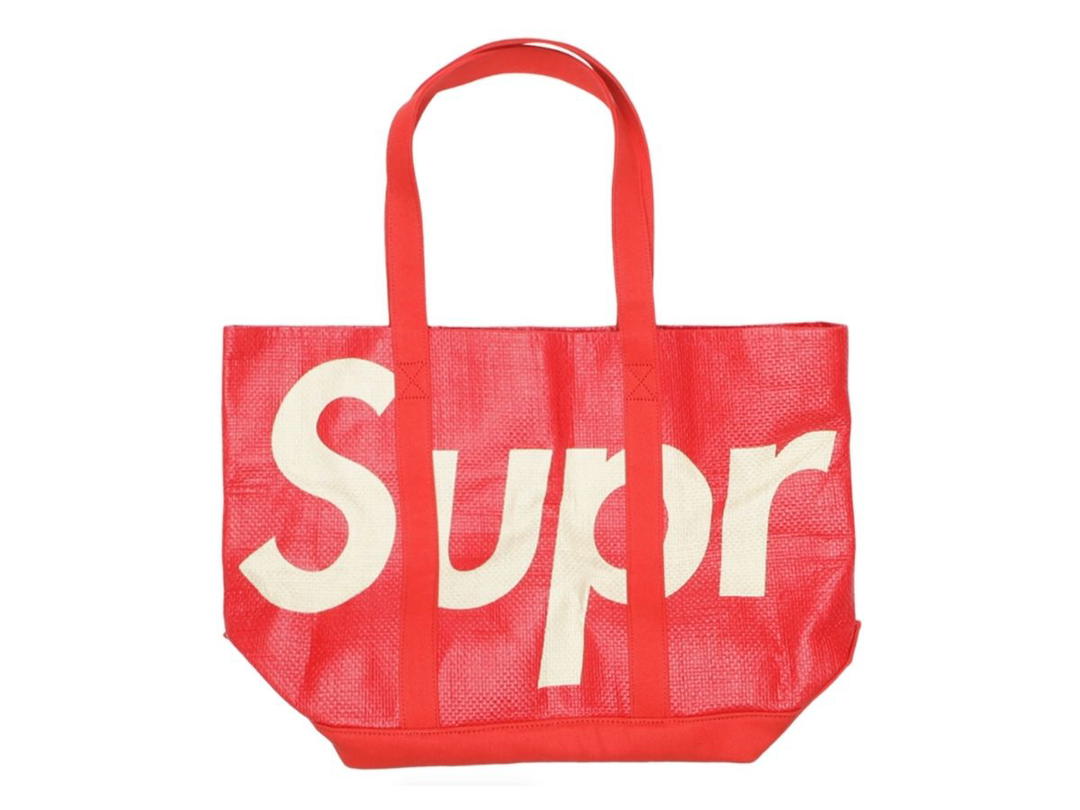 Supreme Supreme Raffia Tote Red
