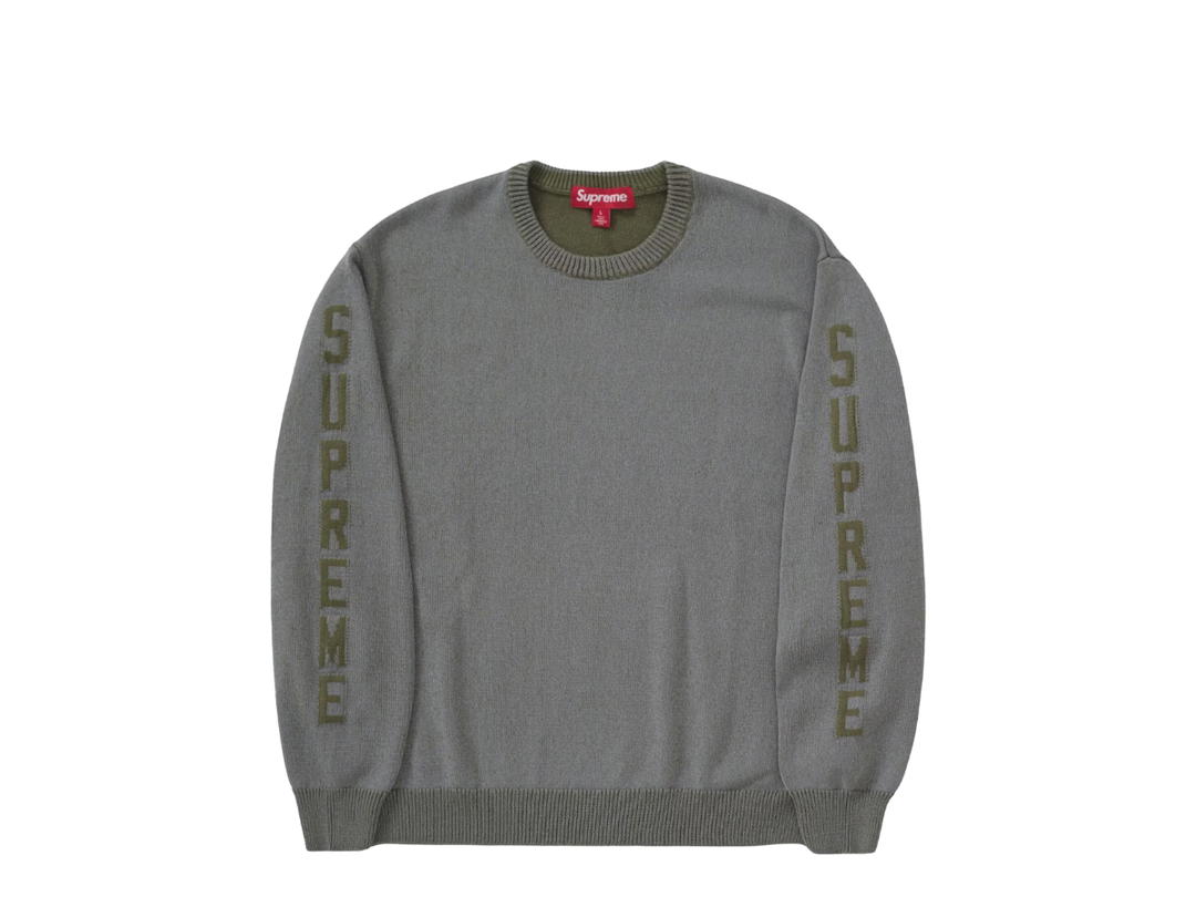 Supreme Supreme Reflective Sweater Olive (SS24)