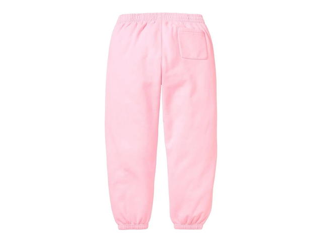 Supreme Supreme Satin Appliqué Sweatpant Light Pink (FW23) - view 2