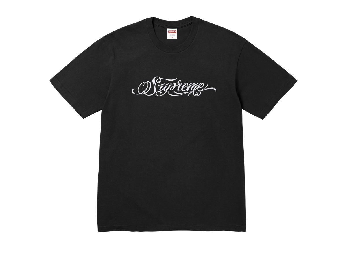 Supreme Supreme Script Tee Black (FW24)