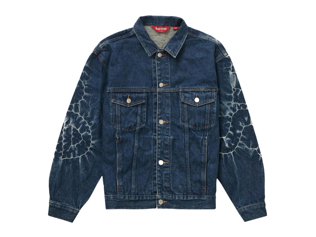 Supreme Supreme Shibori Denim Trucker Jacket Rigid Indigo