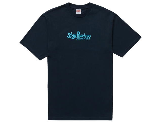 Supreme Supreme Stay Positive Tee Navy - view 1