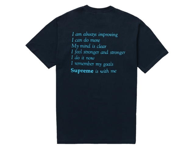 Supreme Supreme Stay Positive Tee Navy - view 2