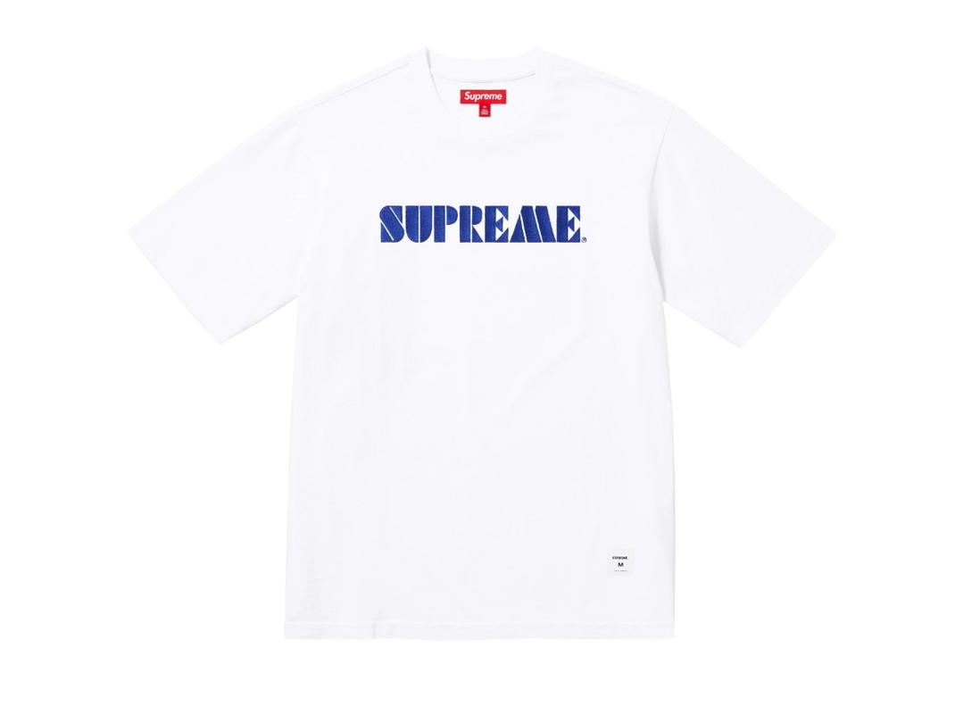 Supreme Supreme Stencil Embroidered S/S Top White (SS24)