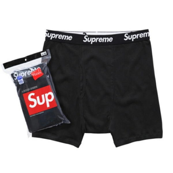 Supreme Supreme Hanes Boxer Briefs Black (4 Pack)