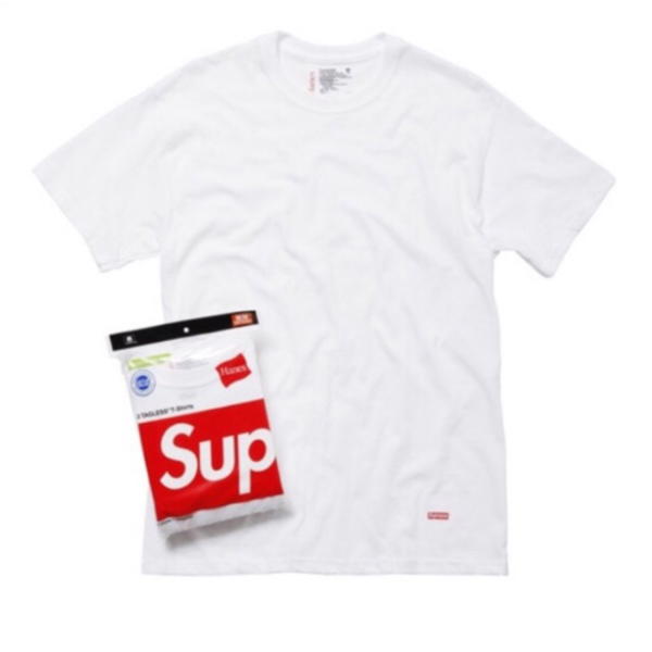 Supreme Supreme Hanes Tagless Tees White (3 Pack)