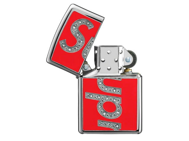 Supreme Supreme Swarovski Zippo Red - view 2