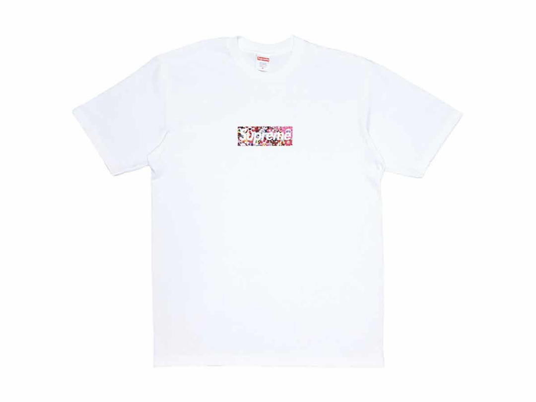 Supreme Supreme Takashi Murakami Relief Box Logo Tee White