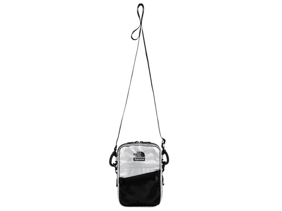 Supreme Supreme The North Face Metallic Shoulder Bag Silver
