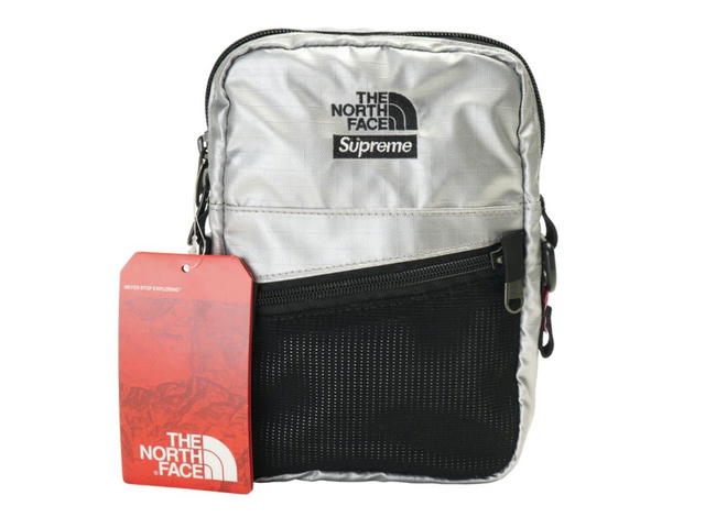 Supreme Supreme The North Face Metallic Shoulder Bag Silver - view 3