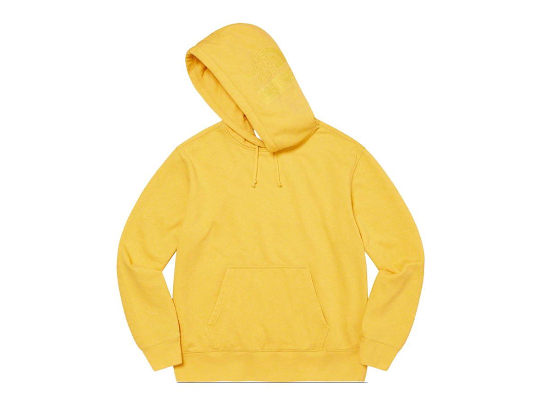 Supreme Supreme The North Face Pigment Printed Hooded Sweatshirt Yellow