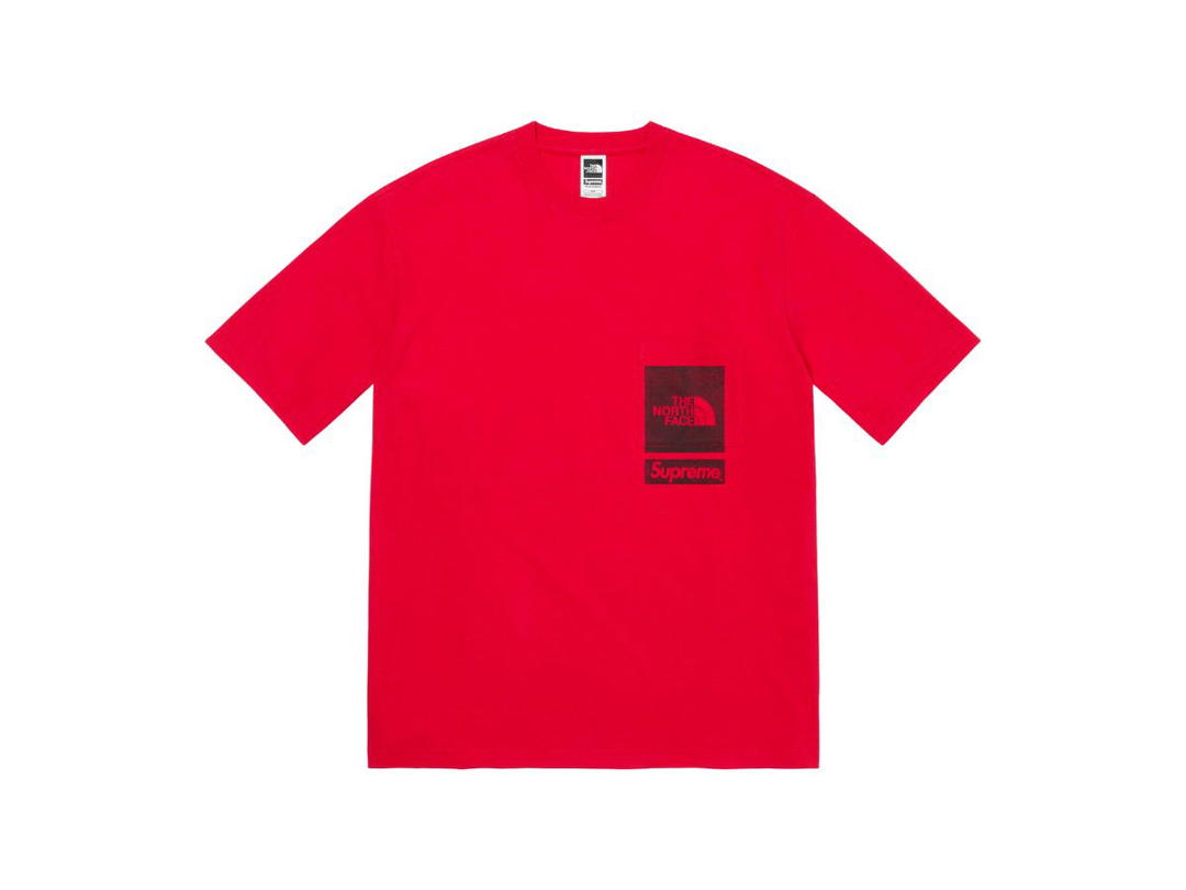Supreme Supreme The North Face Printed Pocket Tee Red