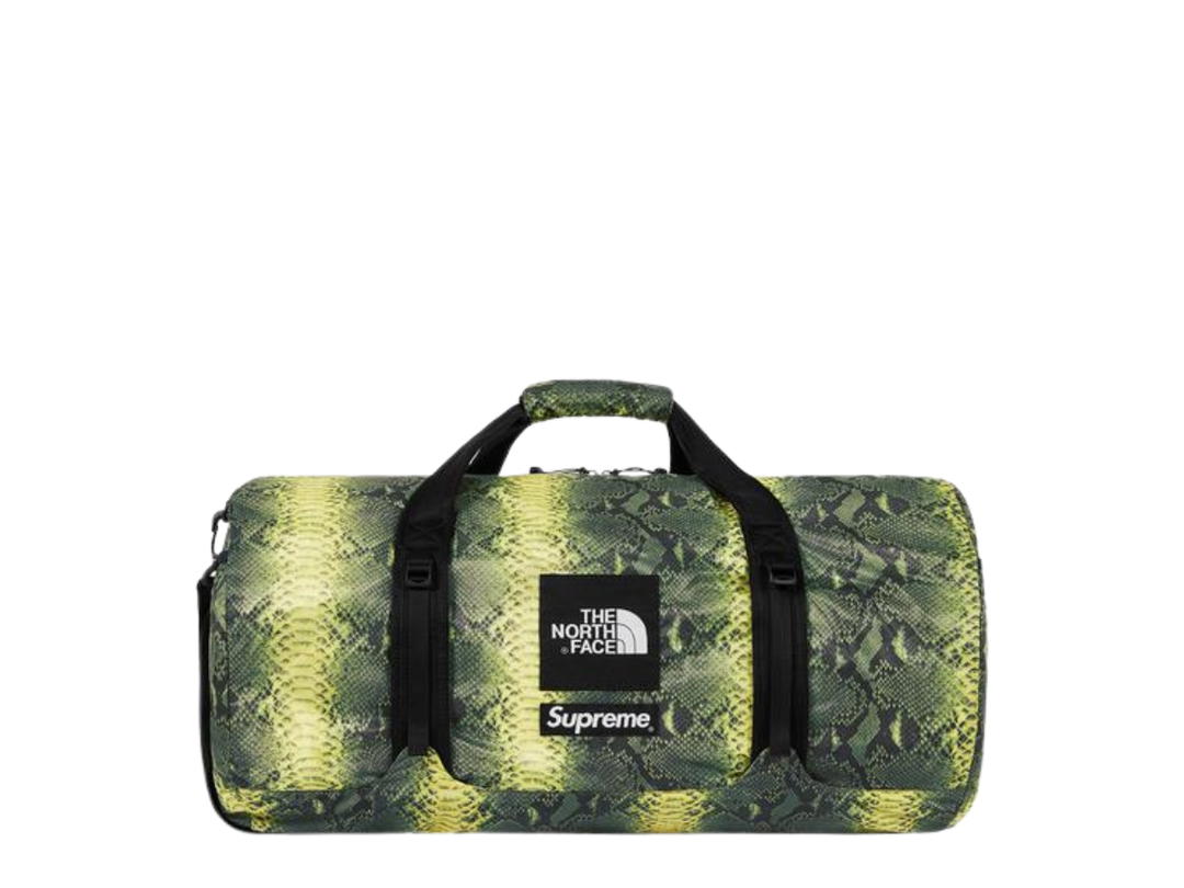 Supreme Supreme The North Face Snakeskin Flyweight Duffle Bag Green