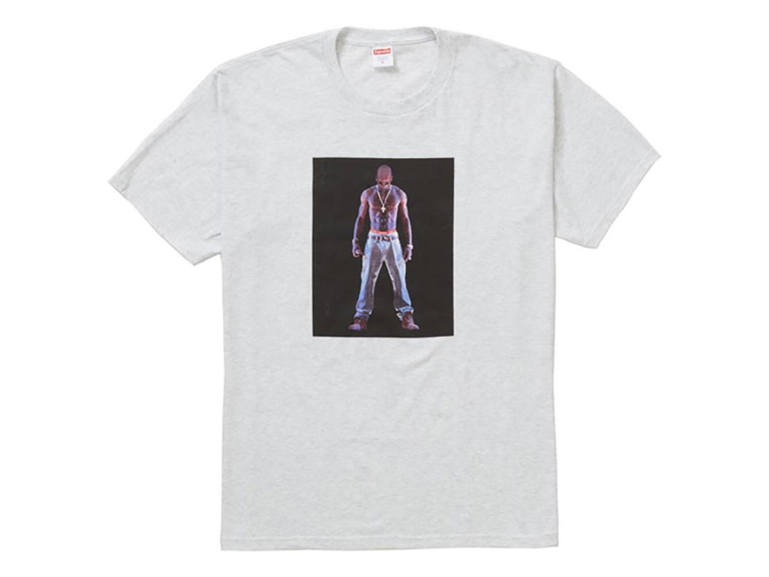 Supreme Supreme Tupac Hologram Tee Ash Grey