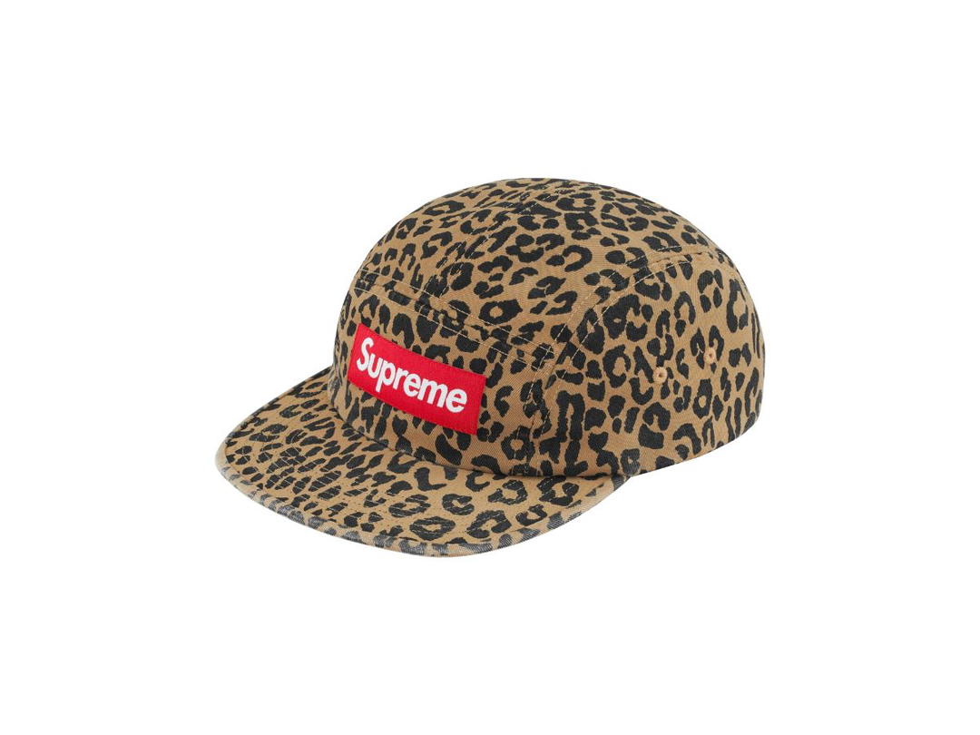 Supreme Supreme Washed Chino Twill Camp Cap Leopard (FW23)