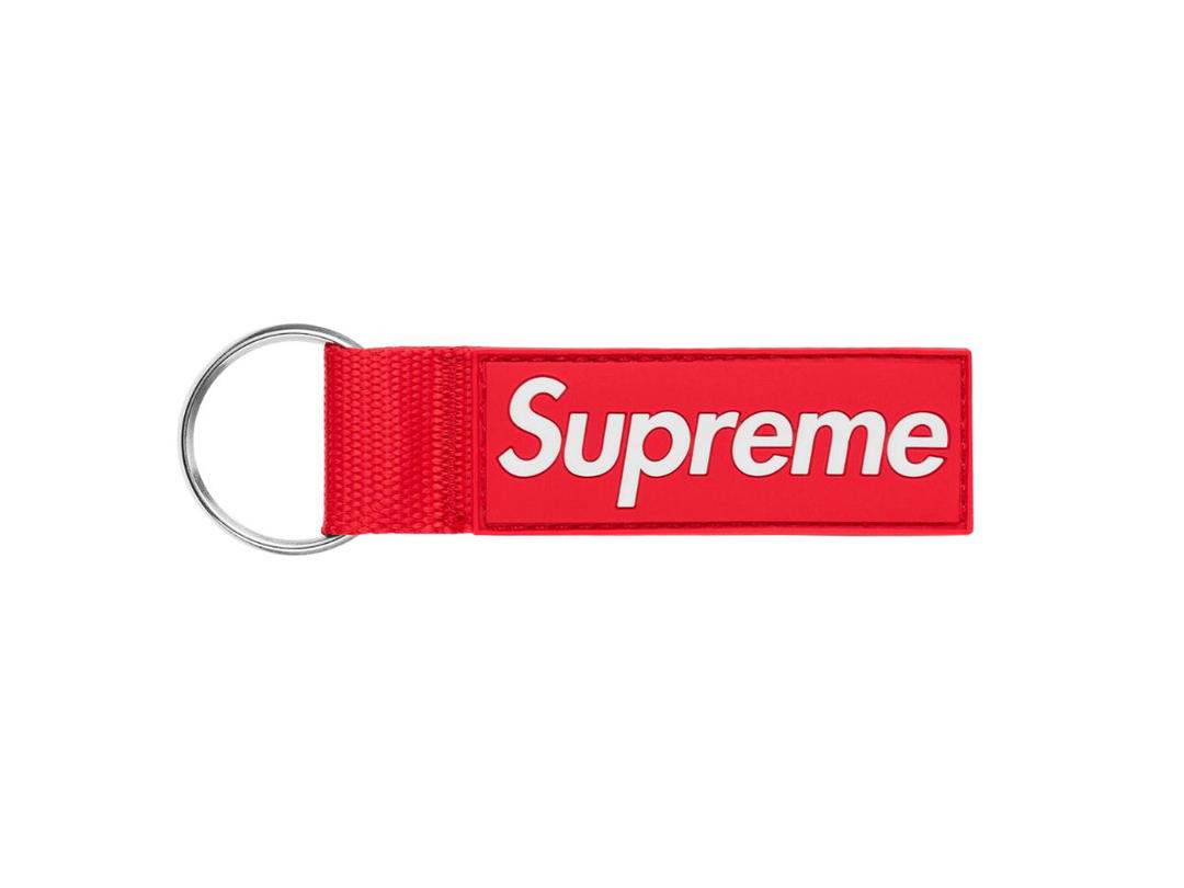 Supreme Supreme Webbing Keychain Red