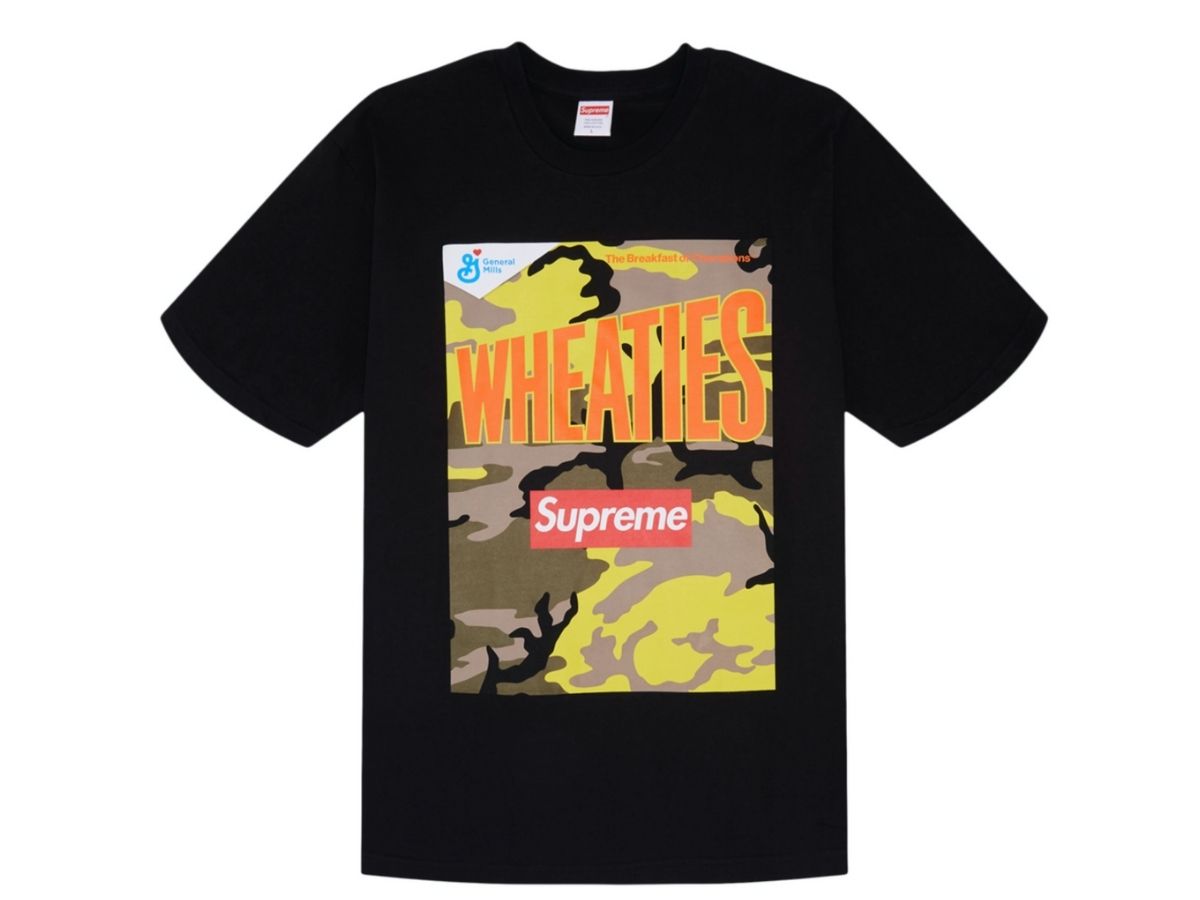 Supreme Supreme Wheaties Tee Black