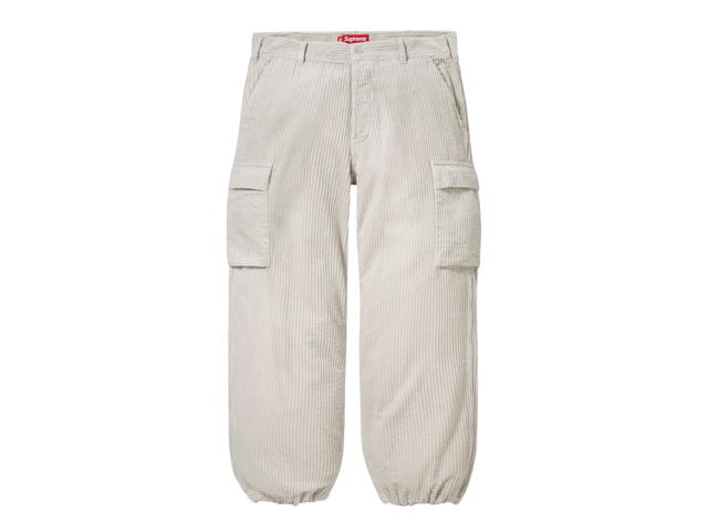 Supreme Supreme Wide Wale Corduroy Cargo Pant Stone (FW24) - view 1