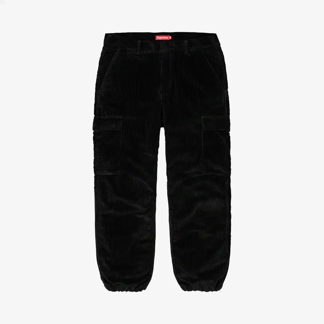 Supreme Supreme Wide Wale Corduroy Cargo Pants Black - 20SS