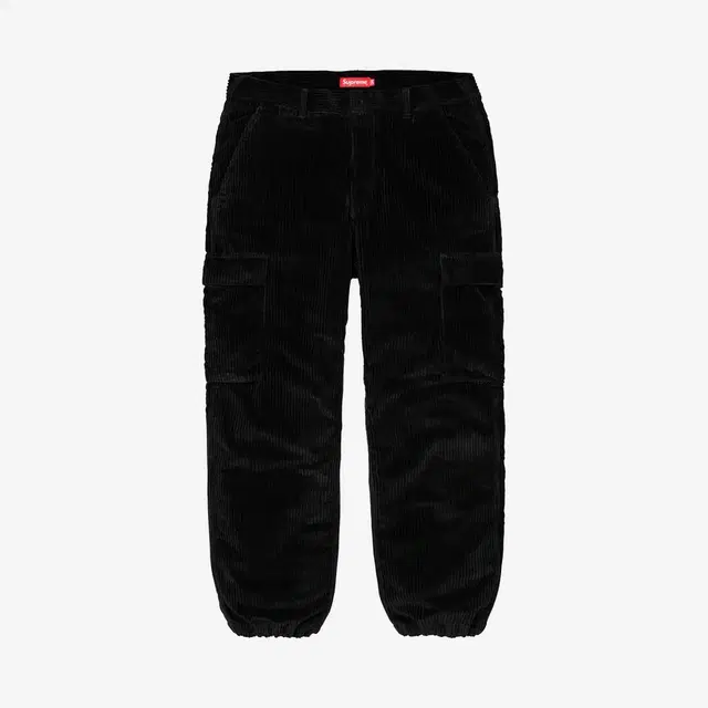 Supreme Supreme Wide Wale Corduroy Cargo Pants Black - 20SS - view 2