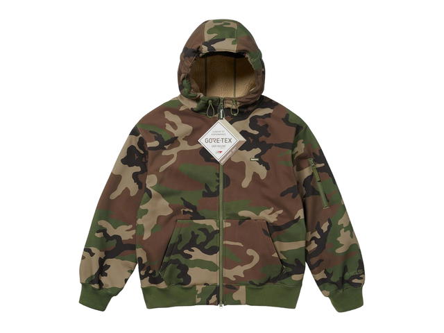 Supreme Supreme Windstopper Zip Up Hooded Sweatshirt Woodland Camo (FW23) - view 1