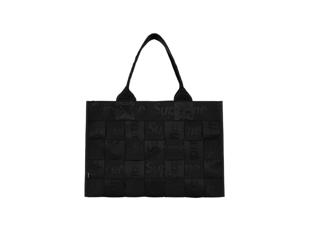 Supreme Supreme Woven Large Tote Bag Black (SS23)