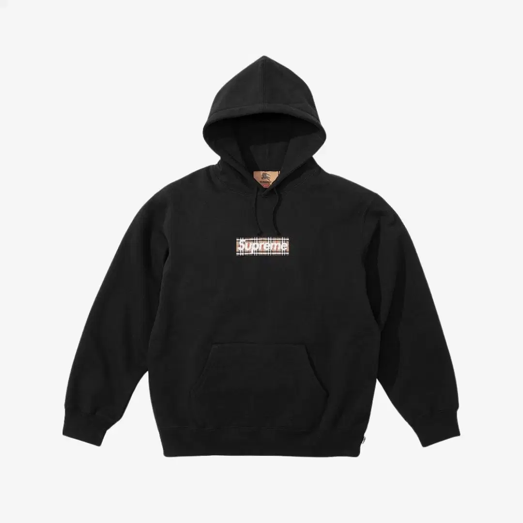 Supreme Supreme x Burberry Box Logo Hooded Sweatshirt Black - 22SS