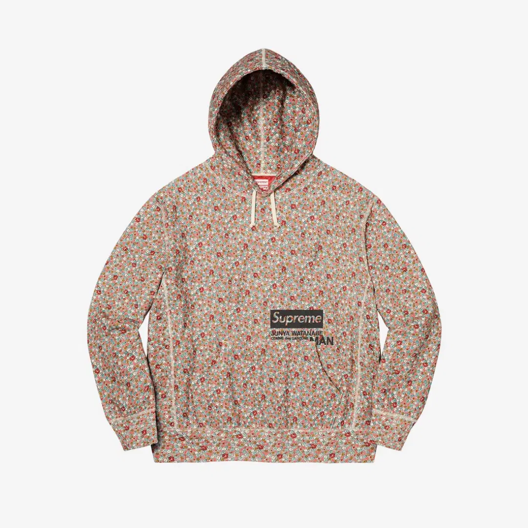 Supreme Supreme x Comme des Garcons Junya Watanabe Man Hooded Sweatshirt Pink Flowers - 21FW