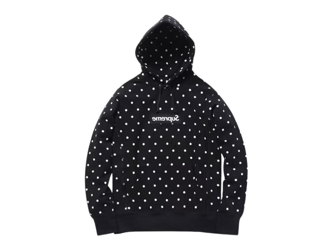 Supreme Supreme X Comme Des Garcons Polka Dot Box Logo Hoodie Black (SS12)