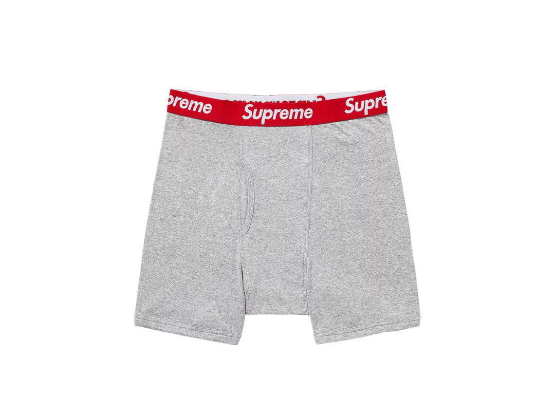 Supreme Supreme x Hanes Boxer Briefs (2 Pack) Heather Grey (SS24)