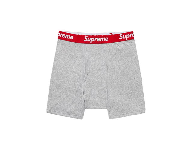 Supreme Supreme x Hanes Boxer Briefs (2 Pack) Heather Grey (SS24) - view 1