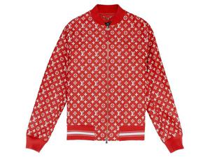 Buy Supreme X Louis Vuitton Leather Baseball Jacket at Sasom – Authentic and Ready to Ship