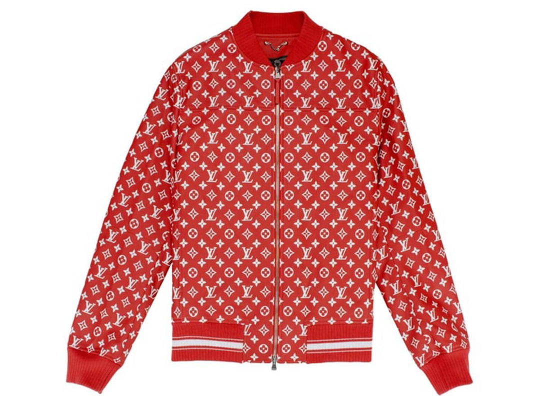 Supreme Supreme X Louis Vuitton Leather Baseball Jacket